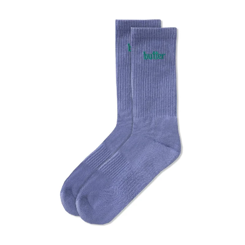 Thin yoga socks-Butter Goods - Basic Socks Slate