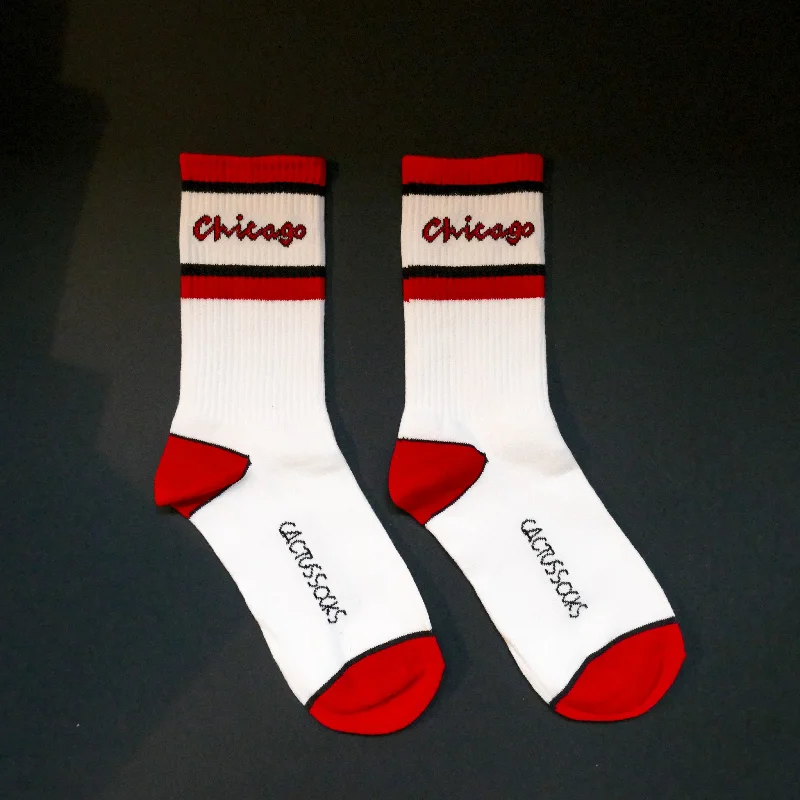 Quirky knit socks-Chicago Socks