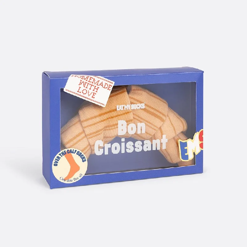 Soft athletic crew-Eat My Socks: Croissant