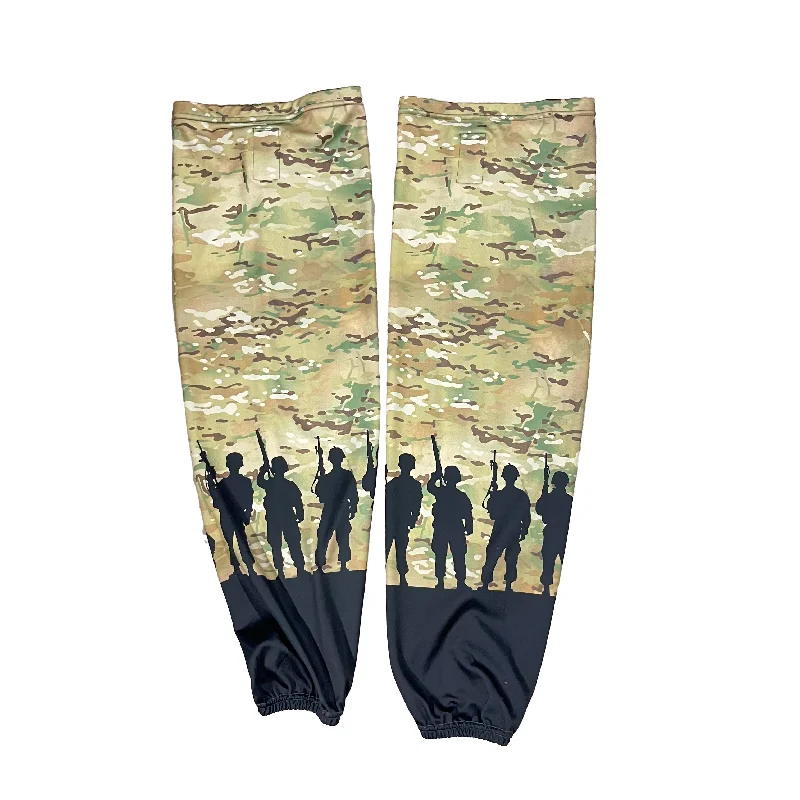 Classic purple socks-ECHL - Used Socks (Camo Soldiers)