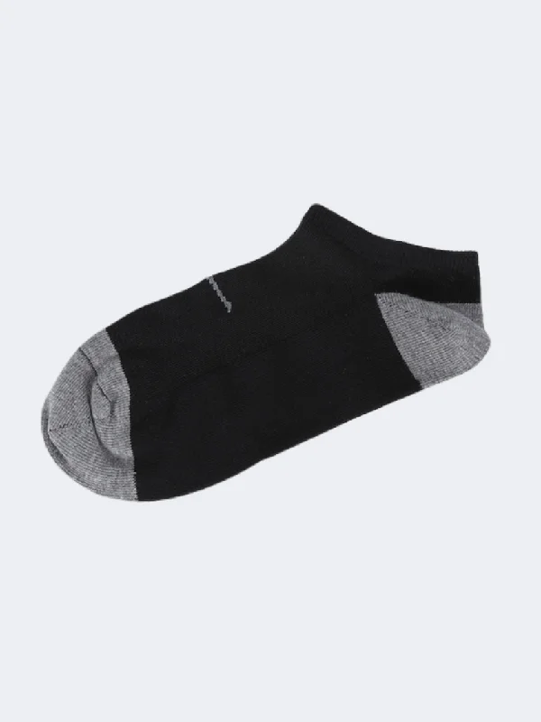 Breathable running socks-Erke Flat Men Training Sock Black