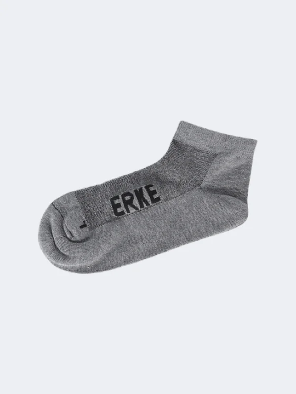 Anti-slip cozy socks-Erke Flat Men Training Sock Dark Heather Grey