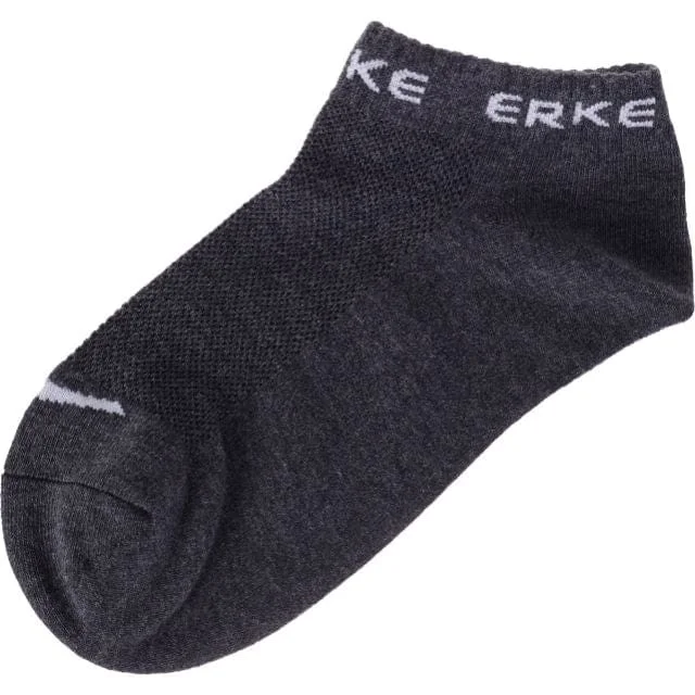 Minimalist black socks-Erke Sports Socks Unisex Training D.Heather Grey 11320112023-104