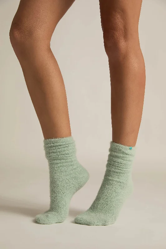 Athletic thermal socks-Faceplant Dreams Soft Fuzzy Lounge Socks