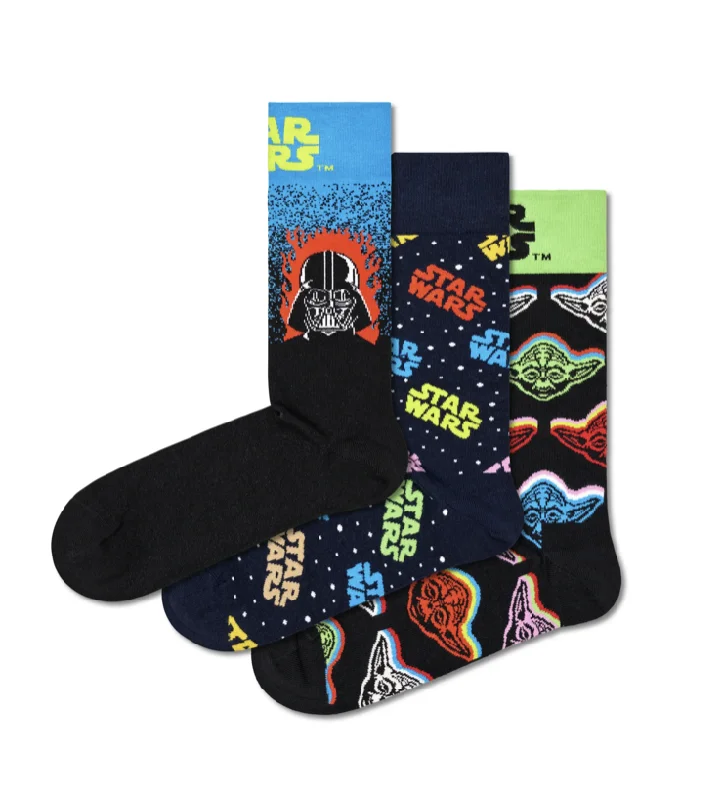 Compression wool socks-Happy Socks: Star Wars 3 Pack Gift Set