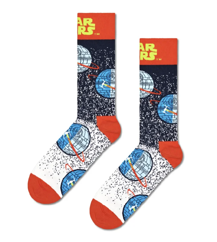 Modern funky socks-Happy Socks: Star Wars Death Star Socks