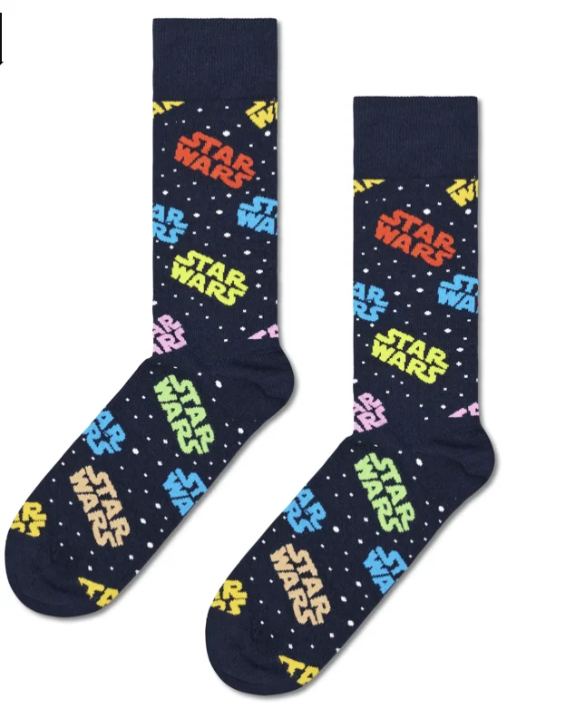 Plush striped socks-Happy Socks: Star Wars Socks