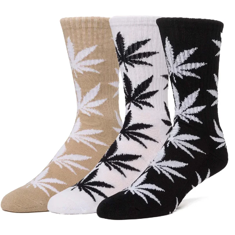 Breathable knit socks-Huf - Plantlife 3 Pack Socks