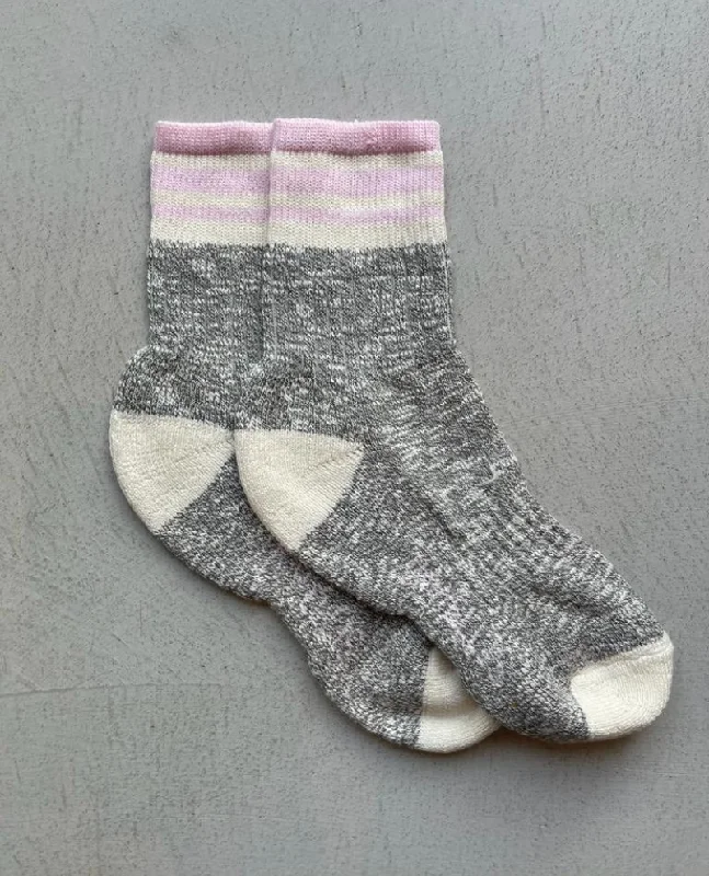 Retro checkered socks-Ivy Ellis Highland Coast Rosemarkie Grey Socks