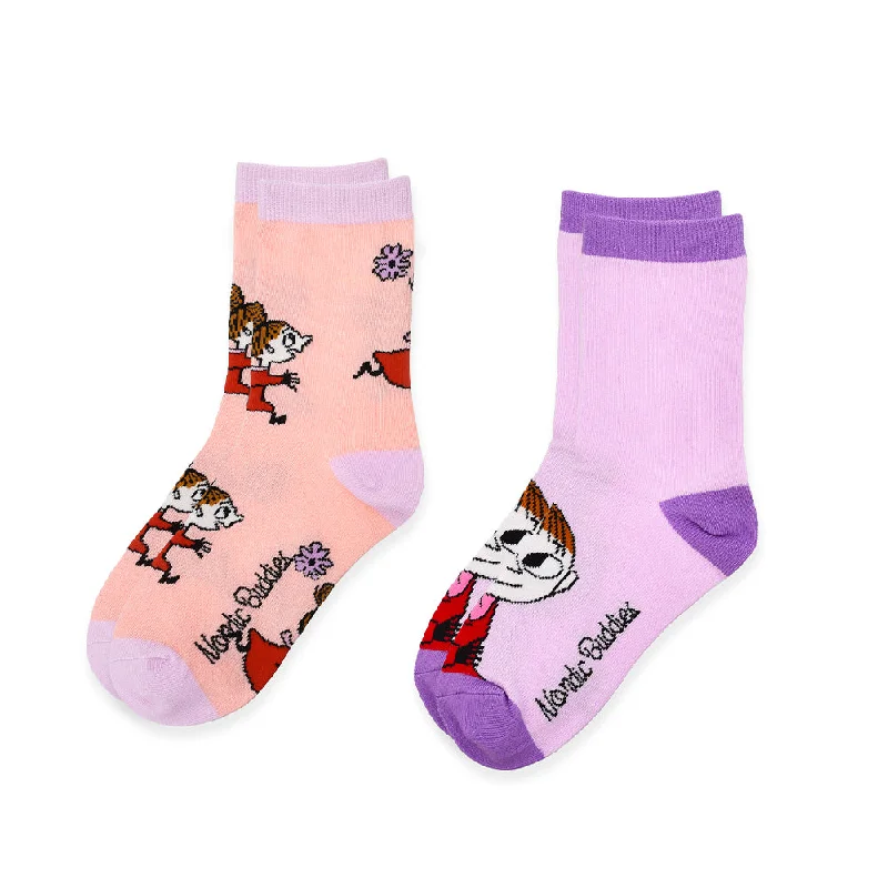 Cozy wool crew-Little My Kids Socks 2-set - Nordicbuddies