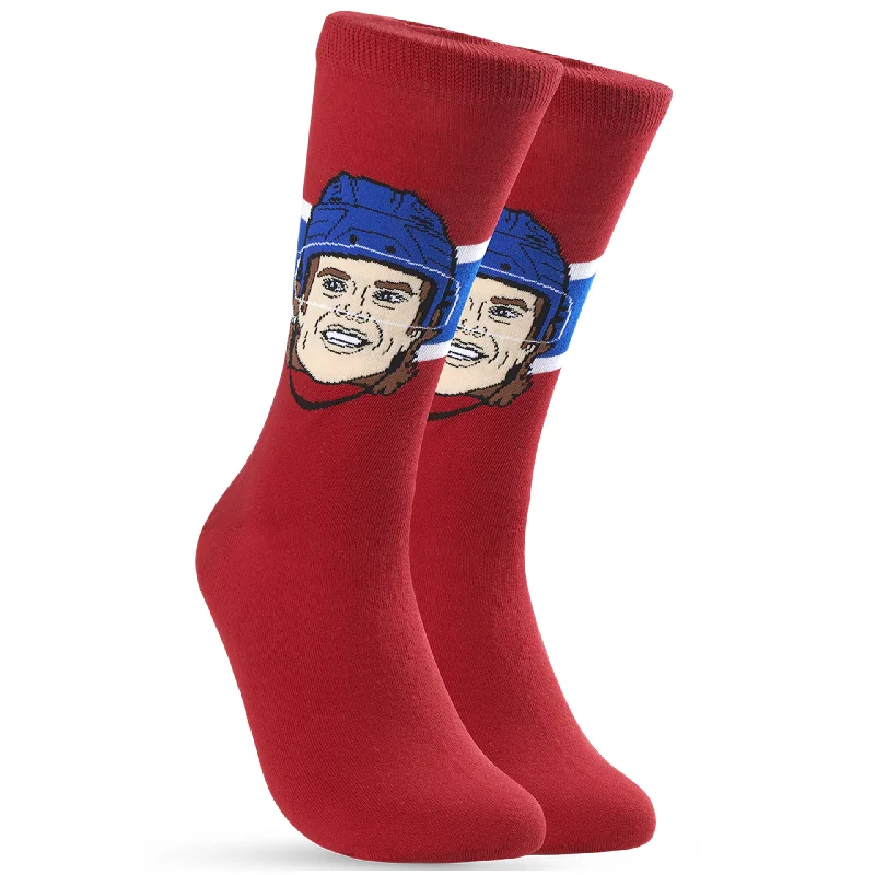 Breathable holiday socks-Major League Socks - Cole Caufield