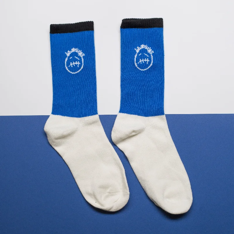 Thermal striped socks-Military Blue Socks