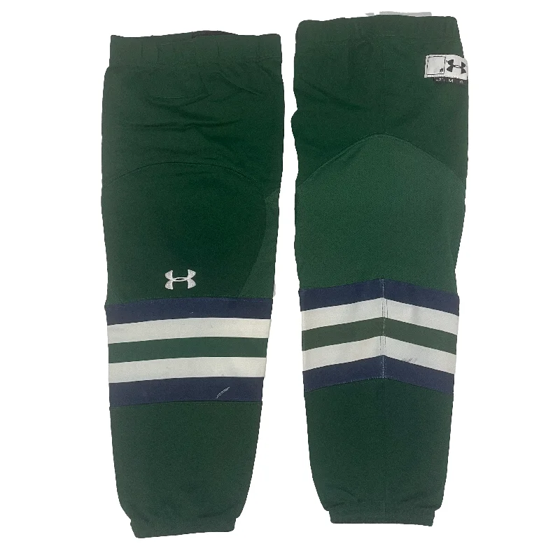 Minimalist striped socks-NCAA - Used Under Armour Socks (Green/Navy/White)