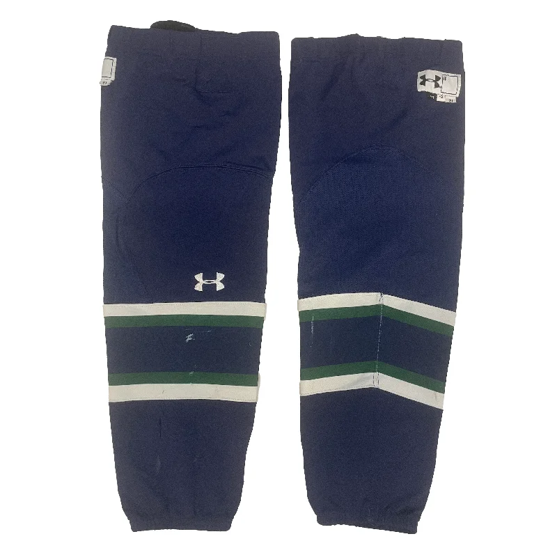 Compression gym socks-NCAA - Used Under Armour Socks (Navy/White/Green)