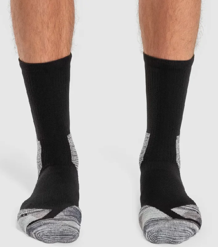 Thick fleece socks-On Explorer Men Hiking Sock Black/Glacier