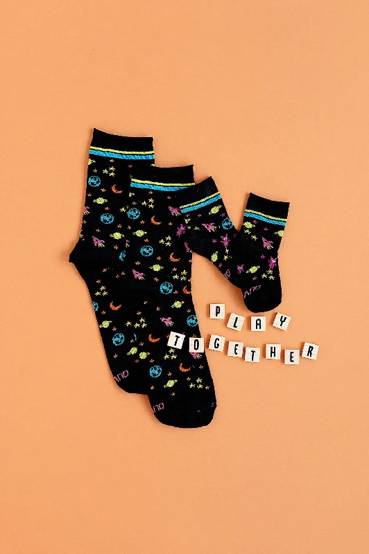 Warm camping socks-Out of this World Sock: ADULT