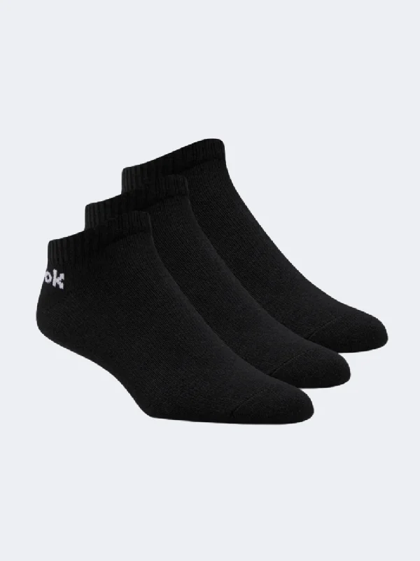 Plush cozy socks-Reebok Active Core Low-Cut 3 Pairs Unisex Training Sock Black