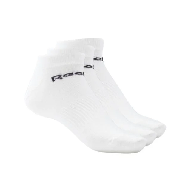 Cushioned yoga socks-Reebok Active Core Low-Cut 3 Pairs Unisex Training Sock White