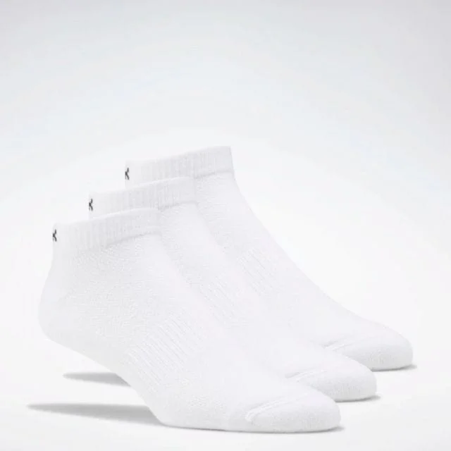 Hand-knit crew socks-Reebok Low Cut Unisex Training Sock White