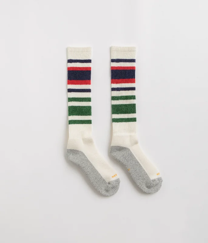 Bright bamboo socks-RoToTo Multi Oldschool Socks - Navy / Red