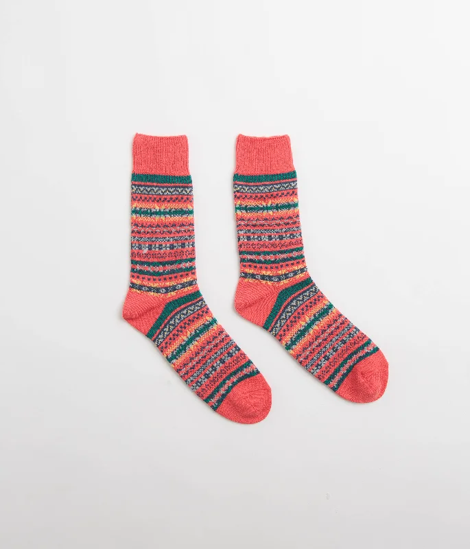 Colorful tie-dye socks-ROTOTO Patterned Socks - Red