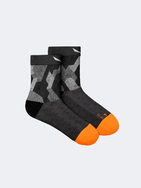 Warm cabin crew-Salewa Pedroc Camo Merino Quarter Men Sock Black