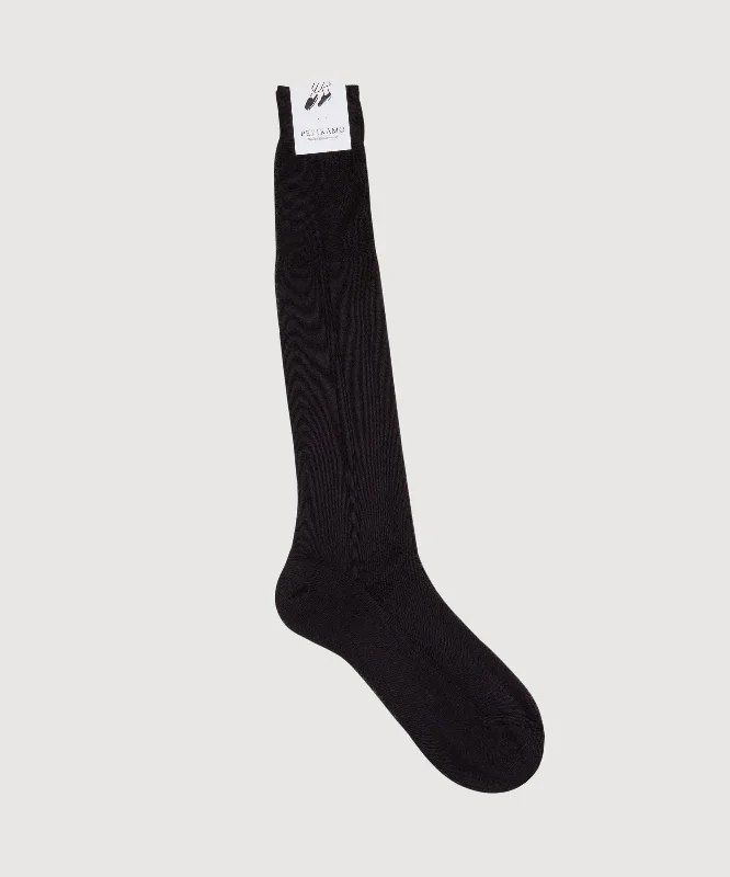 Bold athletic socks-Silk Knee Socks