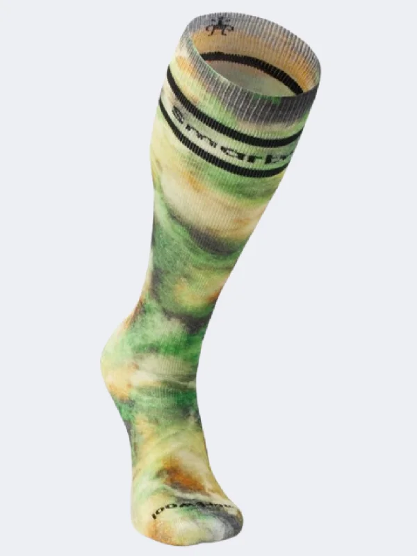 Cozy striped crew-Smartwool Winter Moss Unisex Skiing Sock Groovy