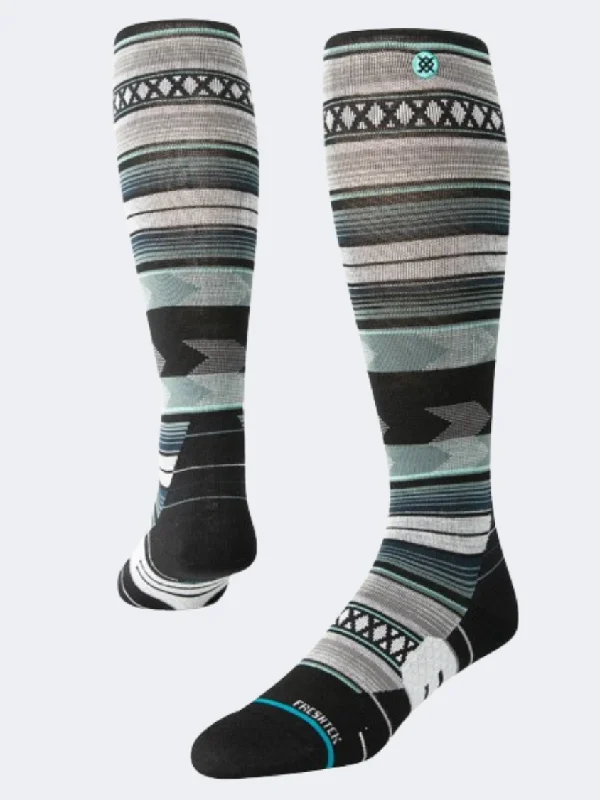 Bold floral socks-Stance Baron Snow Unisex Skiing Sock Teal/Multi