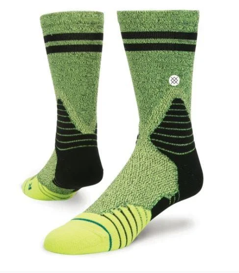 Cushioned ski socks-Stance Game Day Men Basketball Sock Green M559A17Gam