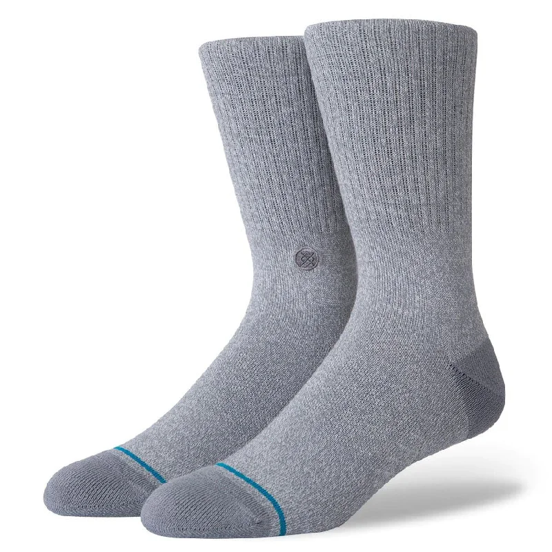 Anti-slip wool socks-Stance - Icon Socks Grey Heather