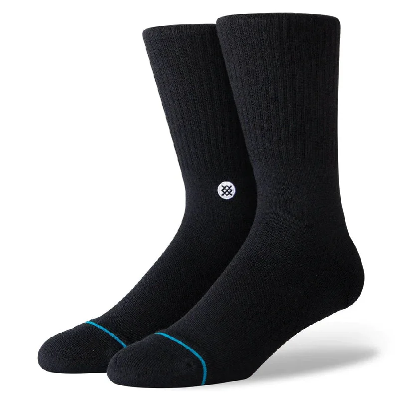 Playful striped socks-Stance - Icon Socks Black