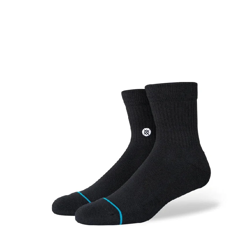 Cozy outdoor socks-Stance - Icon Quarter Socks Black