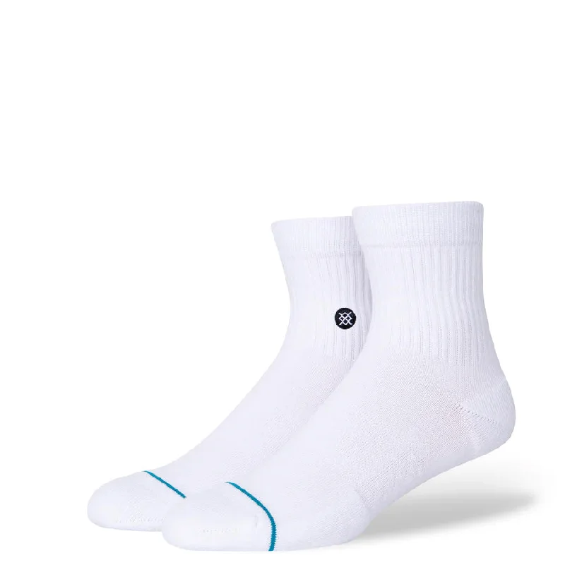 Elegant bamboo socks-Stance - Icon Quarter Socks White