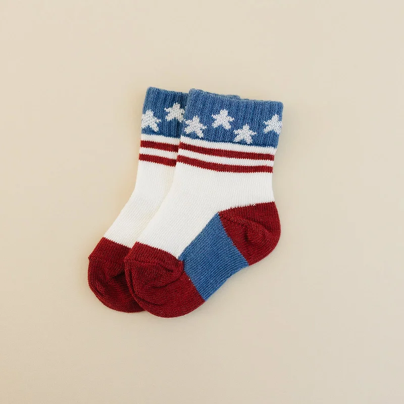 Casual athletic socks-Stars and Stripes Sock