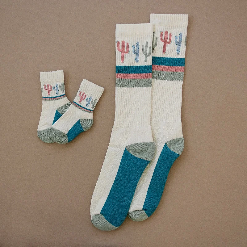 Cute holiday socks-Summer Cactus Tube Sock ADULT (*FINAL SALE*)