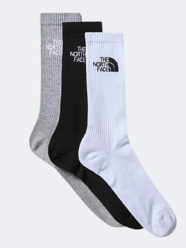 Classic orange socks-The North Face Multi Cush Unisex Hiking Sock Black Assorted