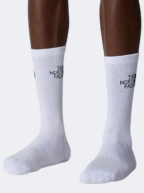 Organic thermal socks-The North Face Multi Cush Unisex Hiking Sock White