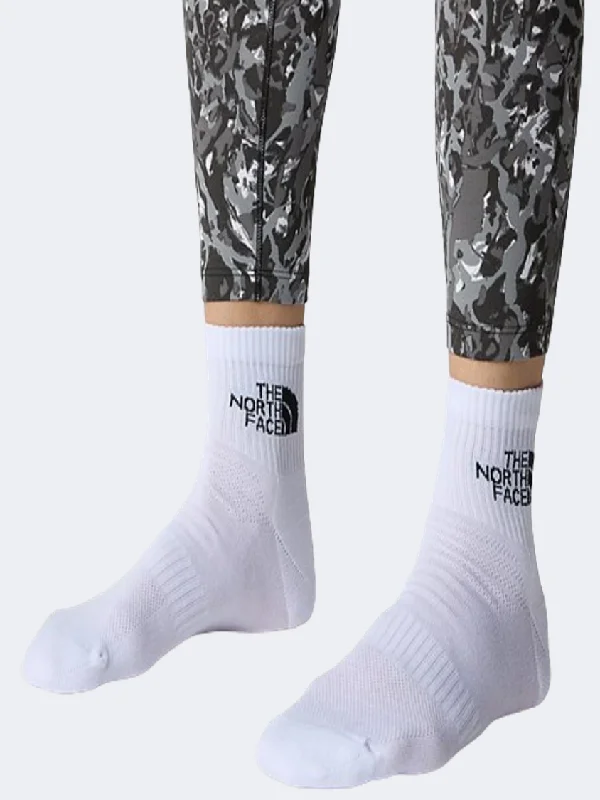 Sporty fuzzy socks-The North Face Multi Cush Unisex Hiking Sock White