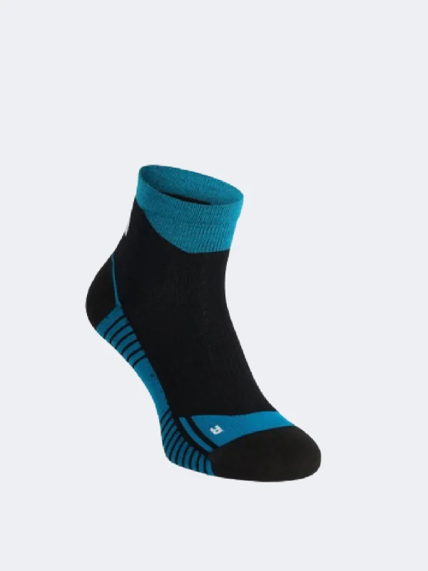 Lightweight knit socks-The North Face Quarter Unisex Hiking Sock Black/Adriatic Blue