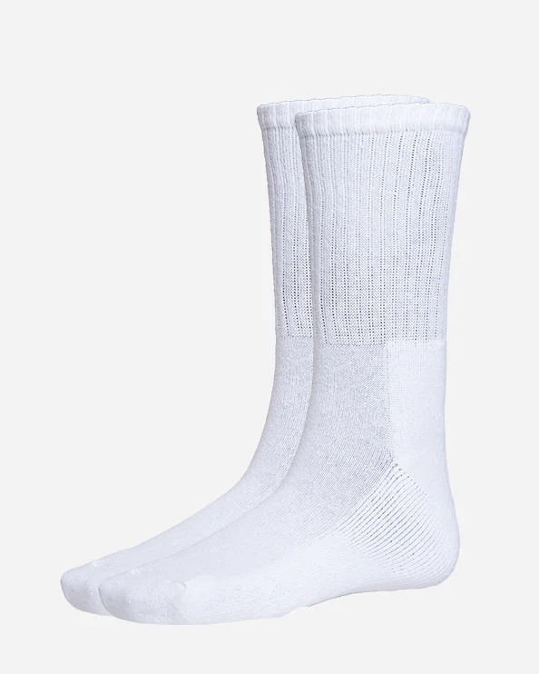 Athletic mesh socks-Top Ten  Road Runner Pack Of 3 Unisex Running Sock White 19360