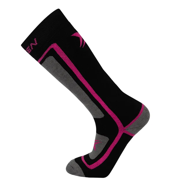 Cozy holiday socks-TopTen Unisex Ski  Pack Of 2 Sock Fushia