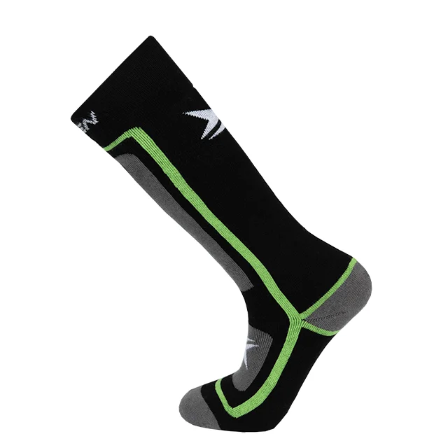 Grip fitness socks-TopTen Unisex Ski  Pack Of 2 Sock Green