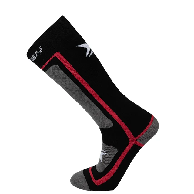 Playful polka socks-TopTen Unisex Ski  Pack Of 2 Sock Red