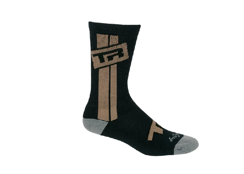 Bold zigzag socks-Transition Pinner Sock Espresso