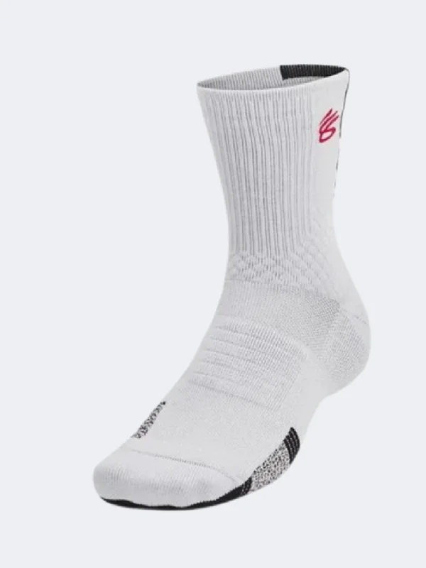 Handmade winter crew-Under Armour Curry Ad Playmaker Unisex Basketball Sock Grey/Black/Red