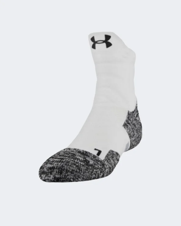 Retro wool crew-Under Armour Drive Quarter Men Basketball Sock White/Grey