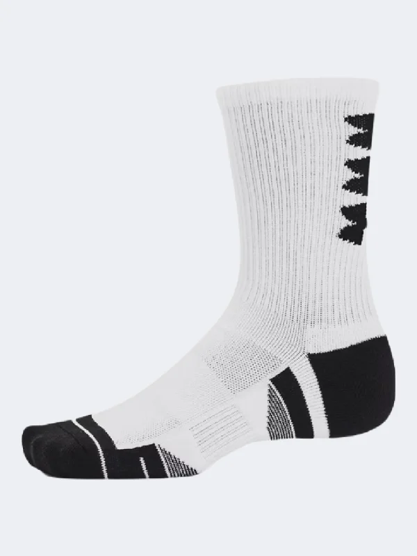 Thin yoga socks-Under Armour Performance Tech  Unisex Training Sock White/Black