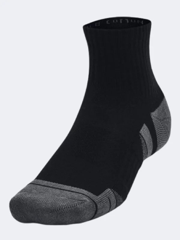 Cushioned fuzzy socks-Under Armour Performance Unisex Training Sock Black/Pitch Grey