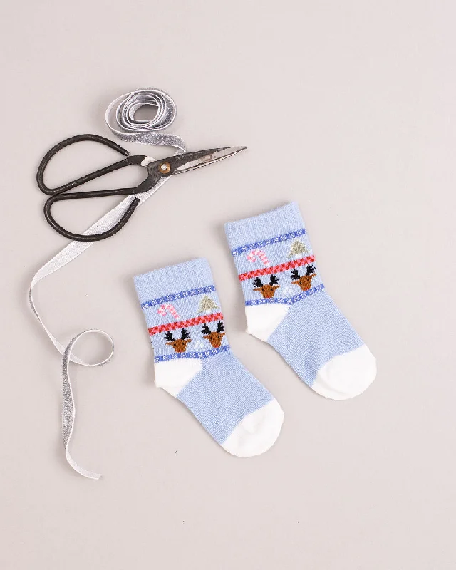 Handmade cozy socks-Vintage Christmas Sock (*FINAL SALE*)